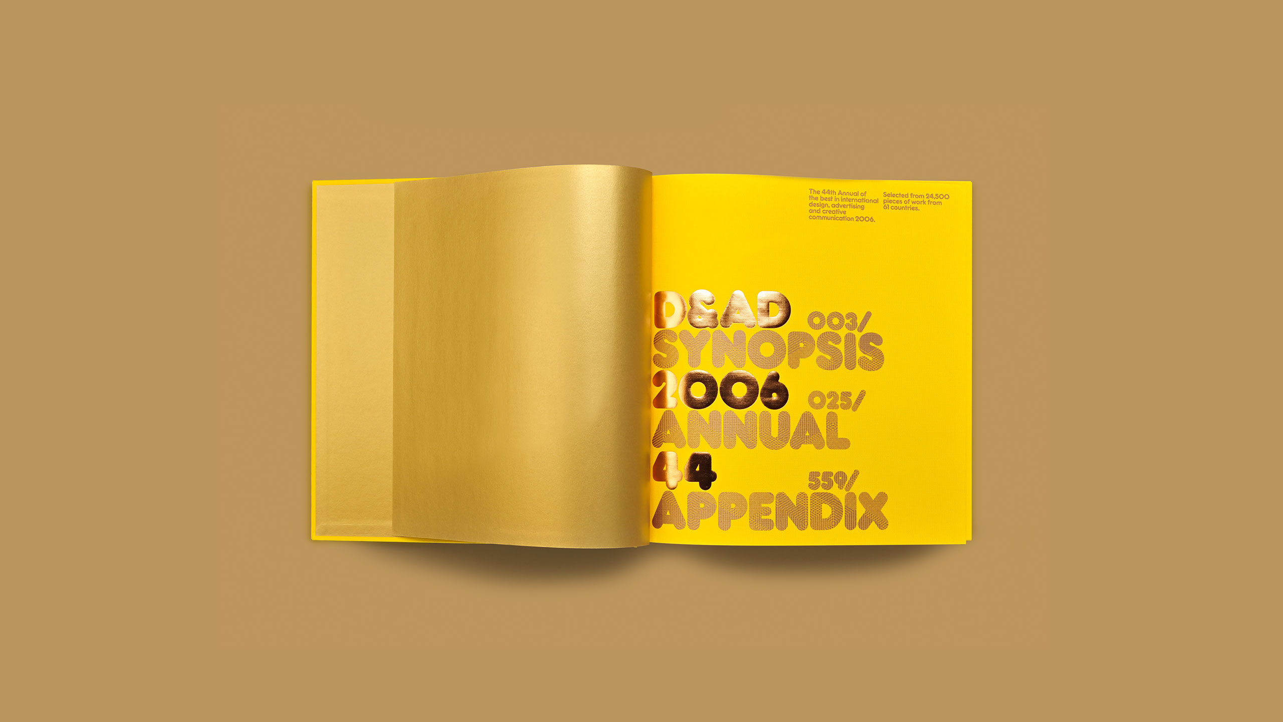 D and AD DandAD D&AD Design Awards Art Direction Publication Book Monograph Guide Campaign Branding Design Award Winning Global Awards Commercial Publishing Leeds Agency DESIGN PROJECT 1