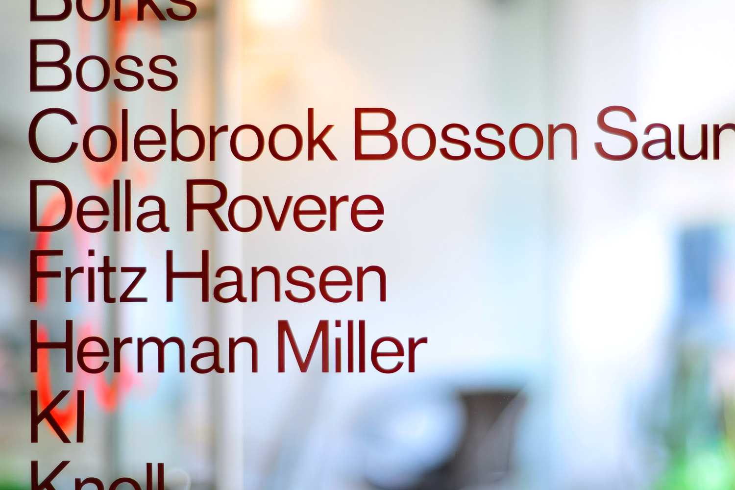 Corporate Signage System Bespoke Custom Vinyl Branded Interior Reception Architecture Designers Design Led Showroom Identity Monogram Symbol Brand Guidelines Creative Marketing Branding Agency Consultant DESIGN PROJECT Leeds Yorkshire 1