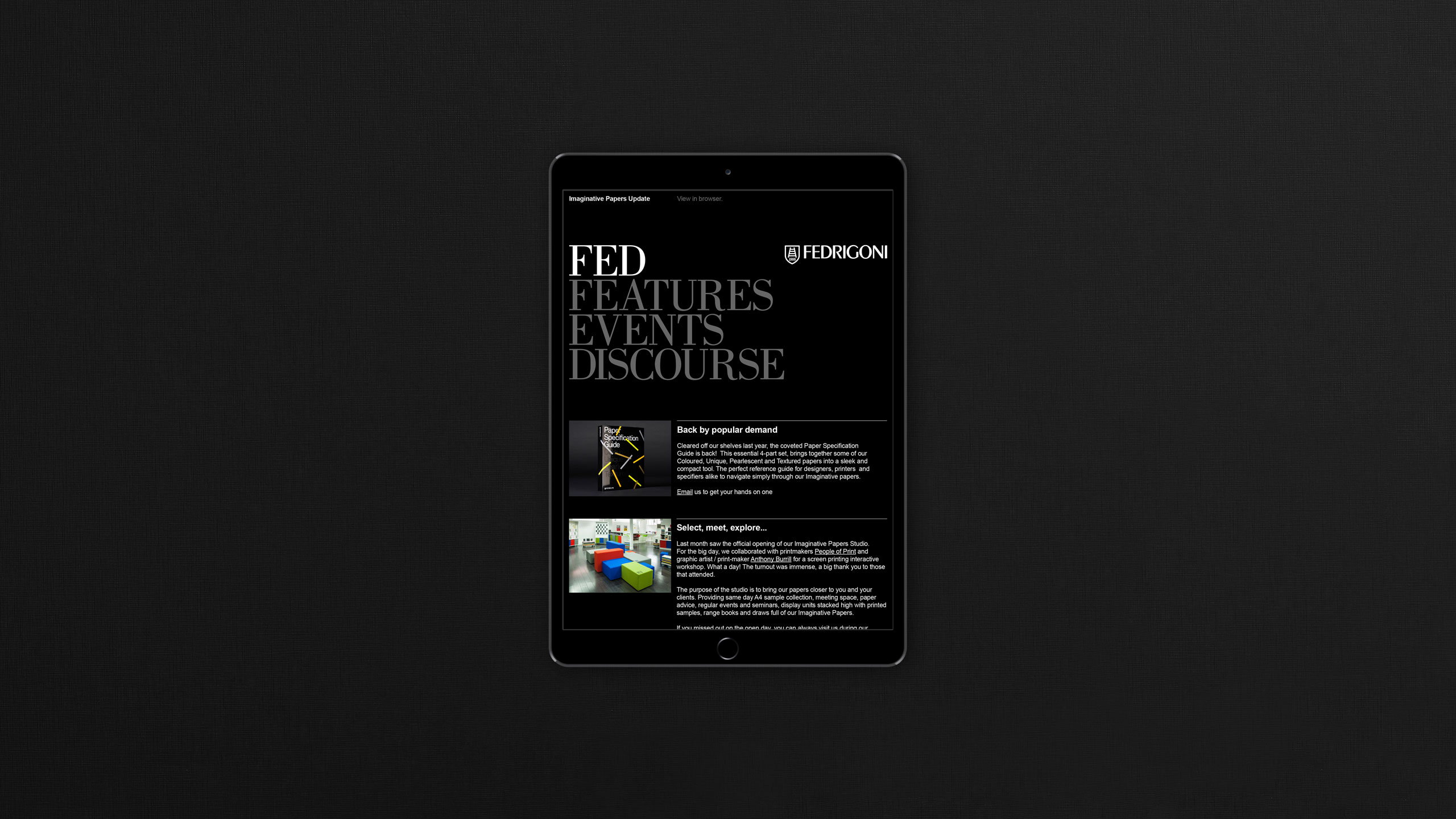 Promotional Magazine Corporate Newsletter Journal Branding Brand Identity Luxury Premium Showroom Materials Manufacturers International Inspiring DESIGN PROJECT Leeds Designers 1