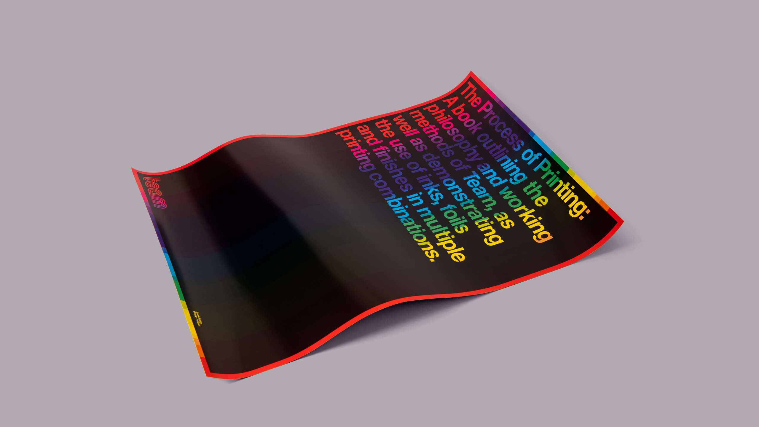 Lithographic printing, poster design, overprinting, graphic design, print design by Design Project