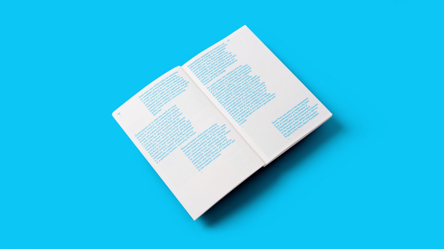 Art book design for Henry Moore Foundation Contemporary Projects / Protoacademy using fluorescent ink by Design Project