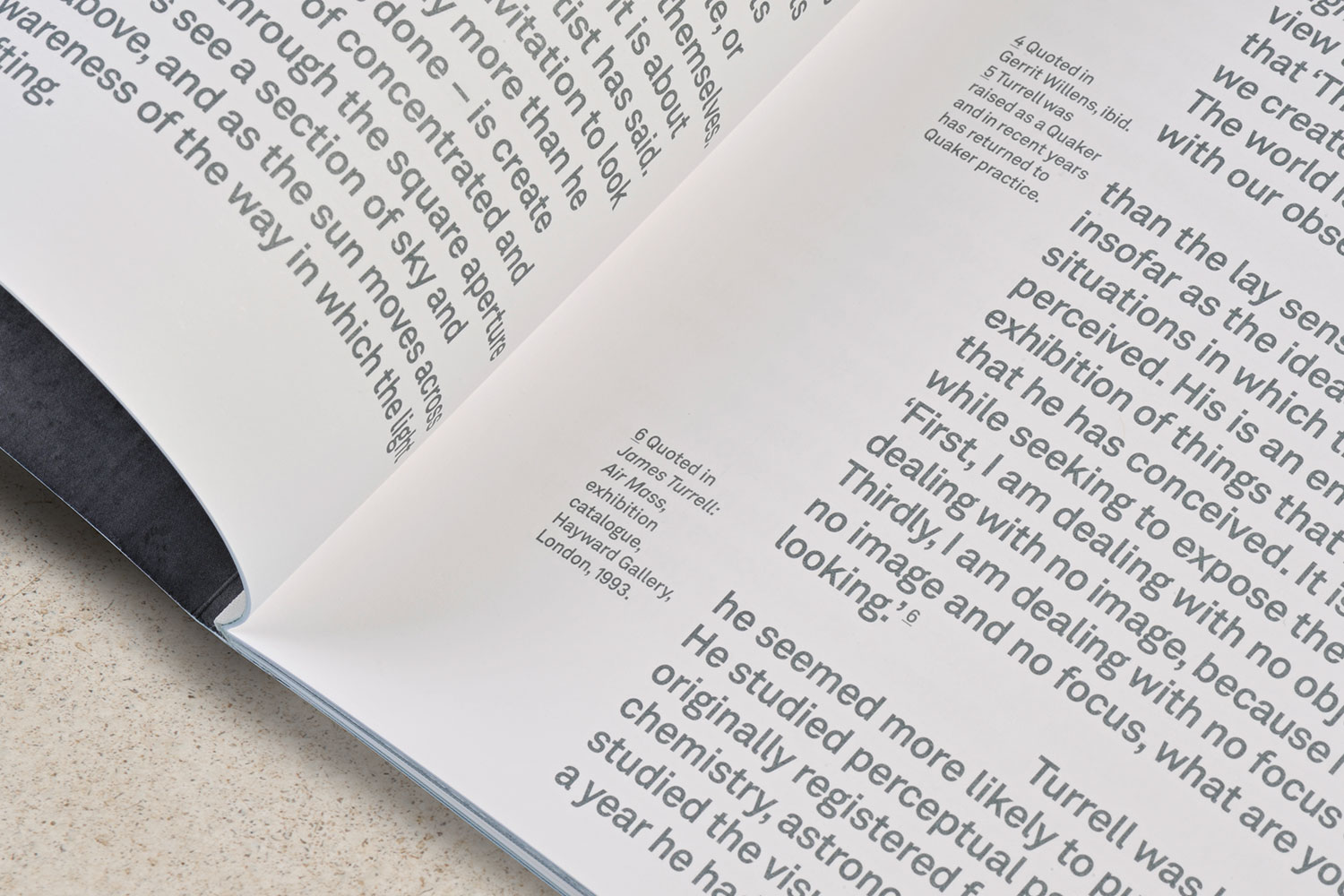 Art Publication Book Monograph Brochure Guide Branding Design James Turrell YSP Yorkshire Sculpture Park Artist Sculptor Art Sculpture Commercial Publishing Gallery Photography Jonty Wilde Leeds Agency DESIGN PROJECT 3