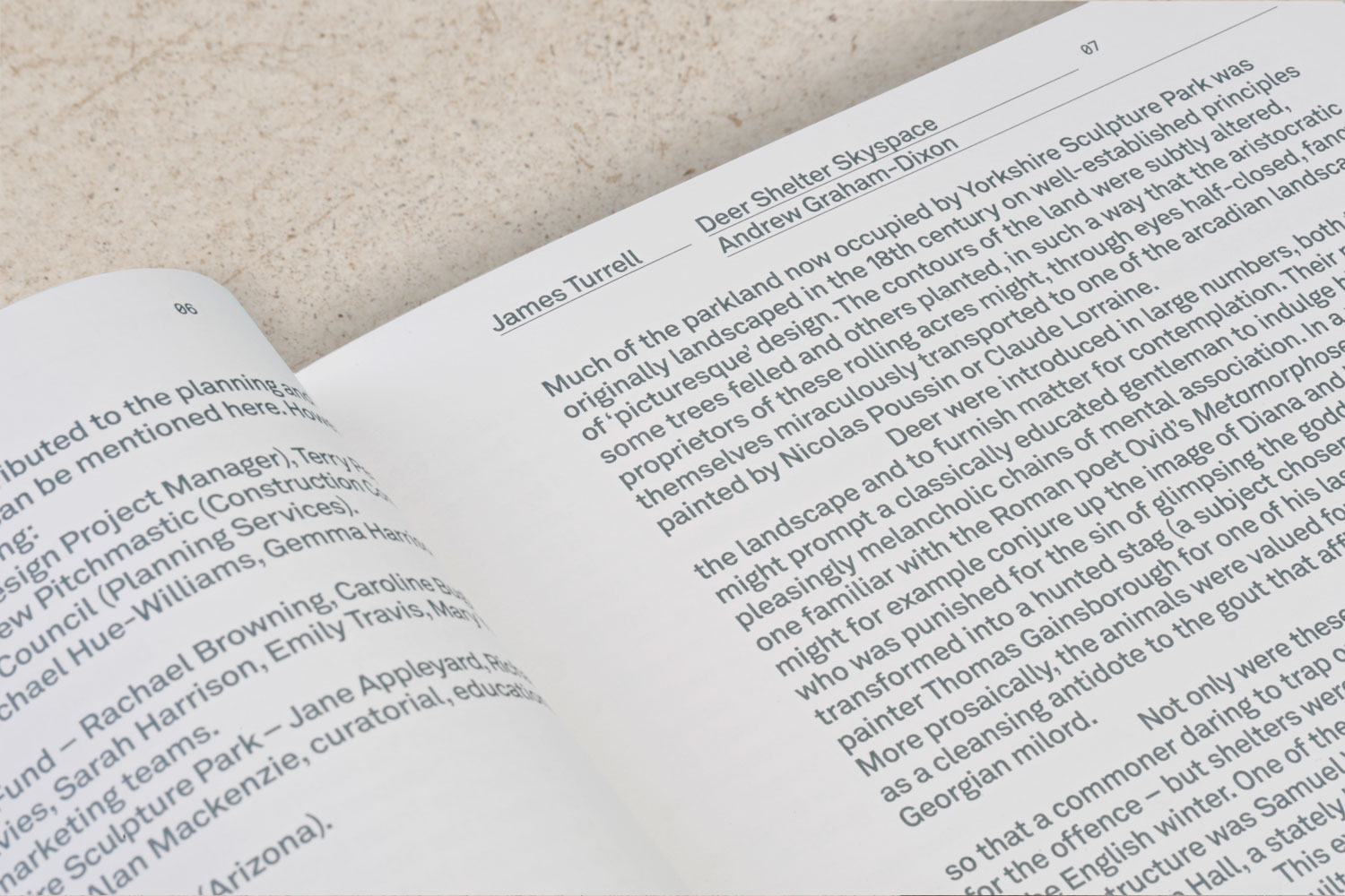 Art Publication Book Monograph Brochure Guide Branding Design James Turrell YSP Yorkshire Sculpture Park Artist Sculptor Art Sculpture Commercial Publishing Gallery Photography Jonty Wilde Leeds Agency DESIGN PROJECT 5