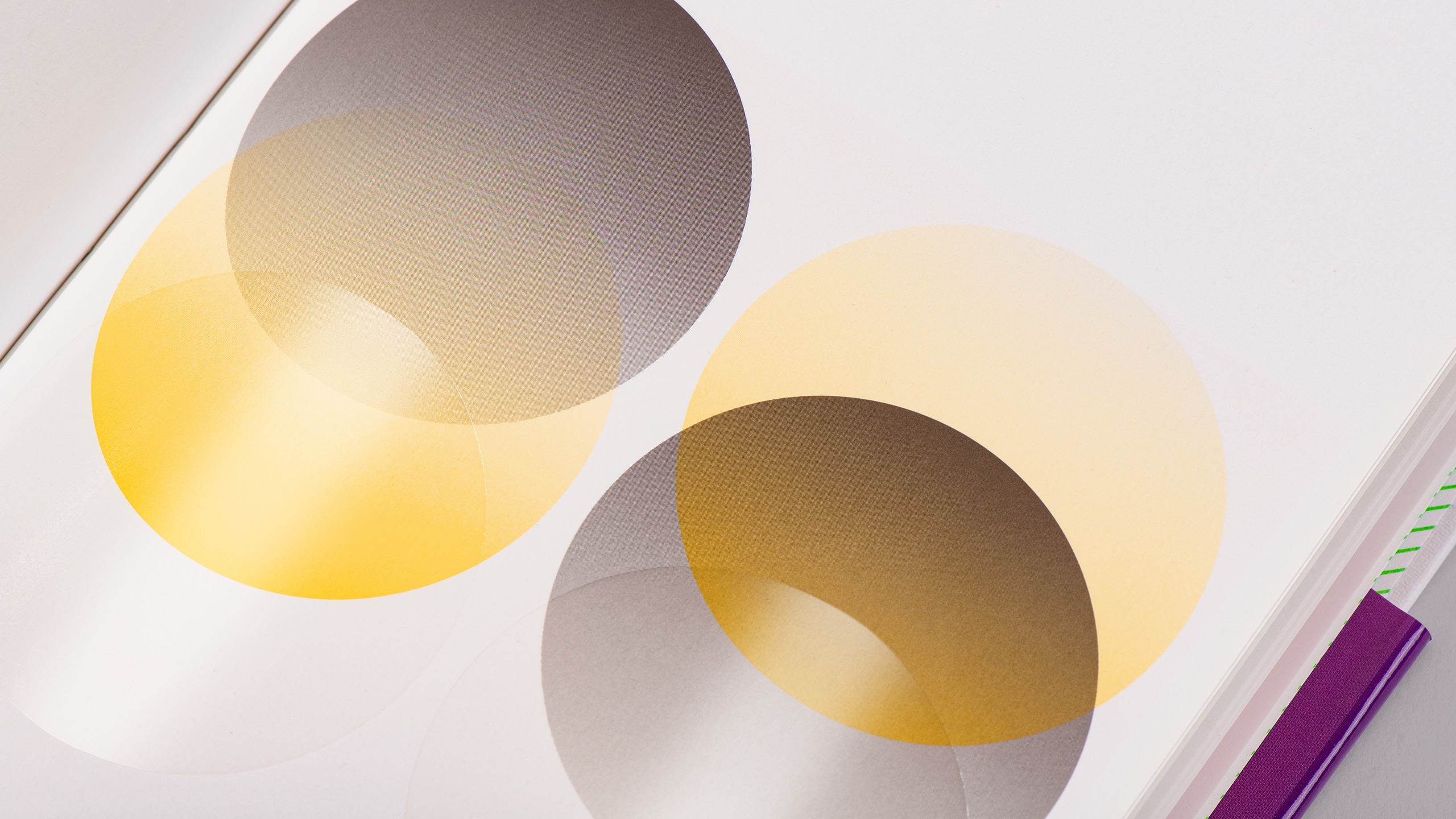 UV varnishing, lithographic printing, metallic print, book design, overprinting, graphic design book by Design Project