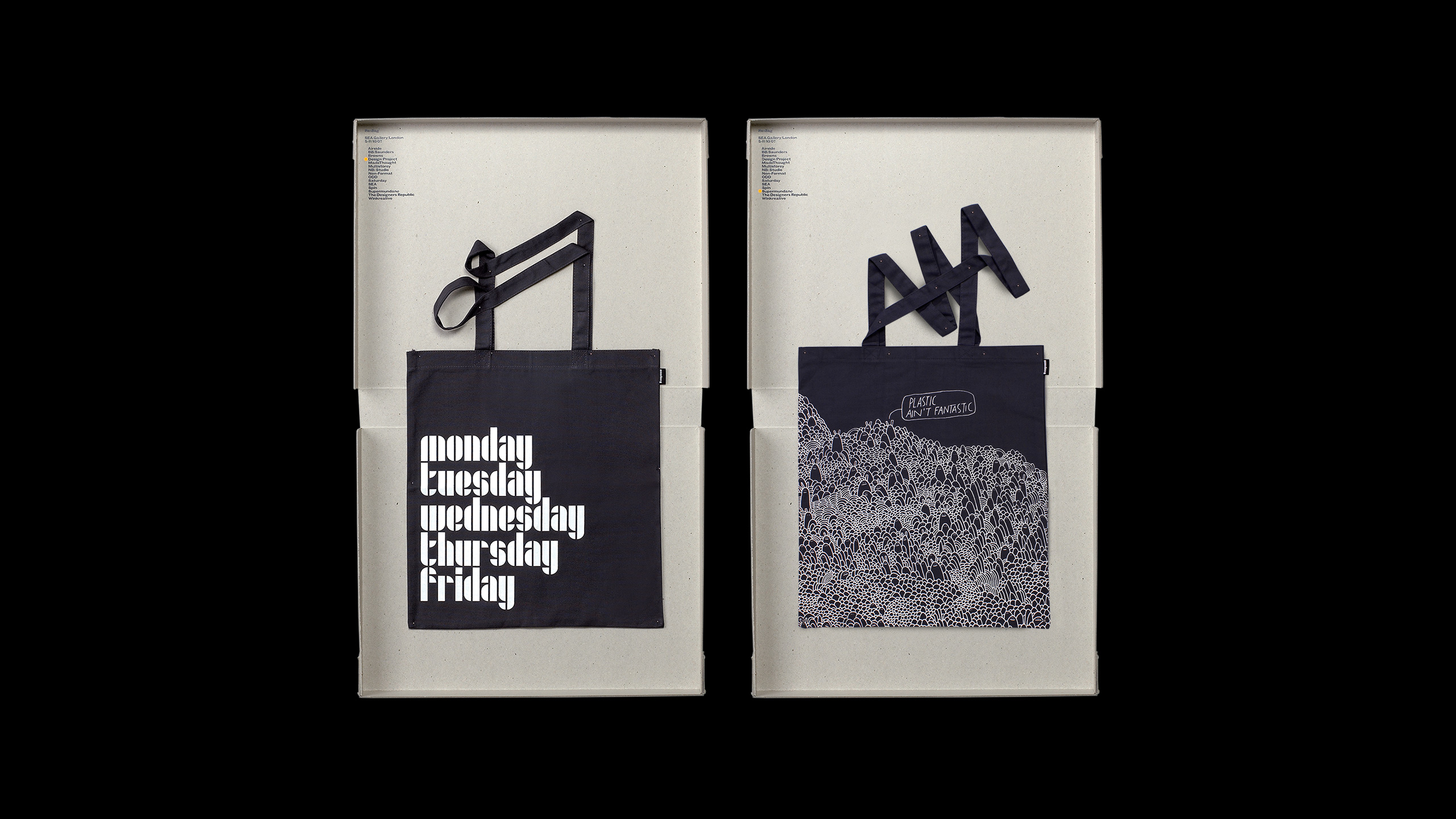 Custom Frames Boxes Exhibition Event Branding Gallery Reusable Tote Bag Promo Identity Campaign Promotional Environmental Eco Friendly Luxury Retail Marketing Leeds Branding Agency Consultancy DESIGN PROJECT 1