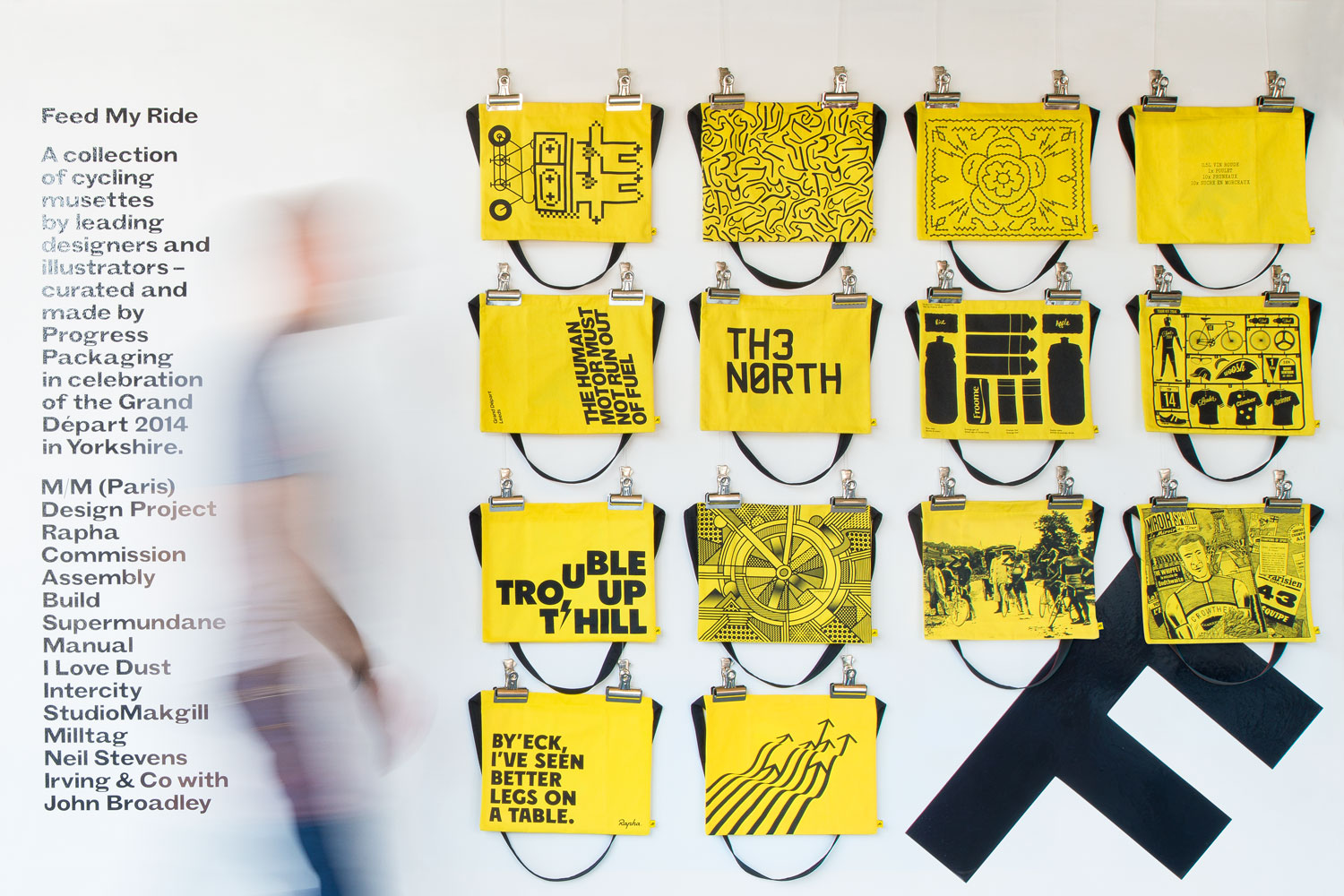 Exhibition Merchandising Merchandise Product Brand Bag Tote Packaging Marketing Promotion Identity Logo Symbol Graphics Sports Sporting Cycling Cyclists Lifestyle Accessories Luggage Adventure handmade Equipment Identity Leeds Branding Agency DESIGN PROJECT