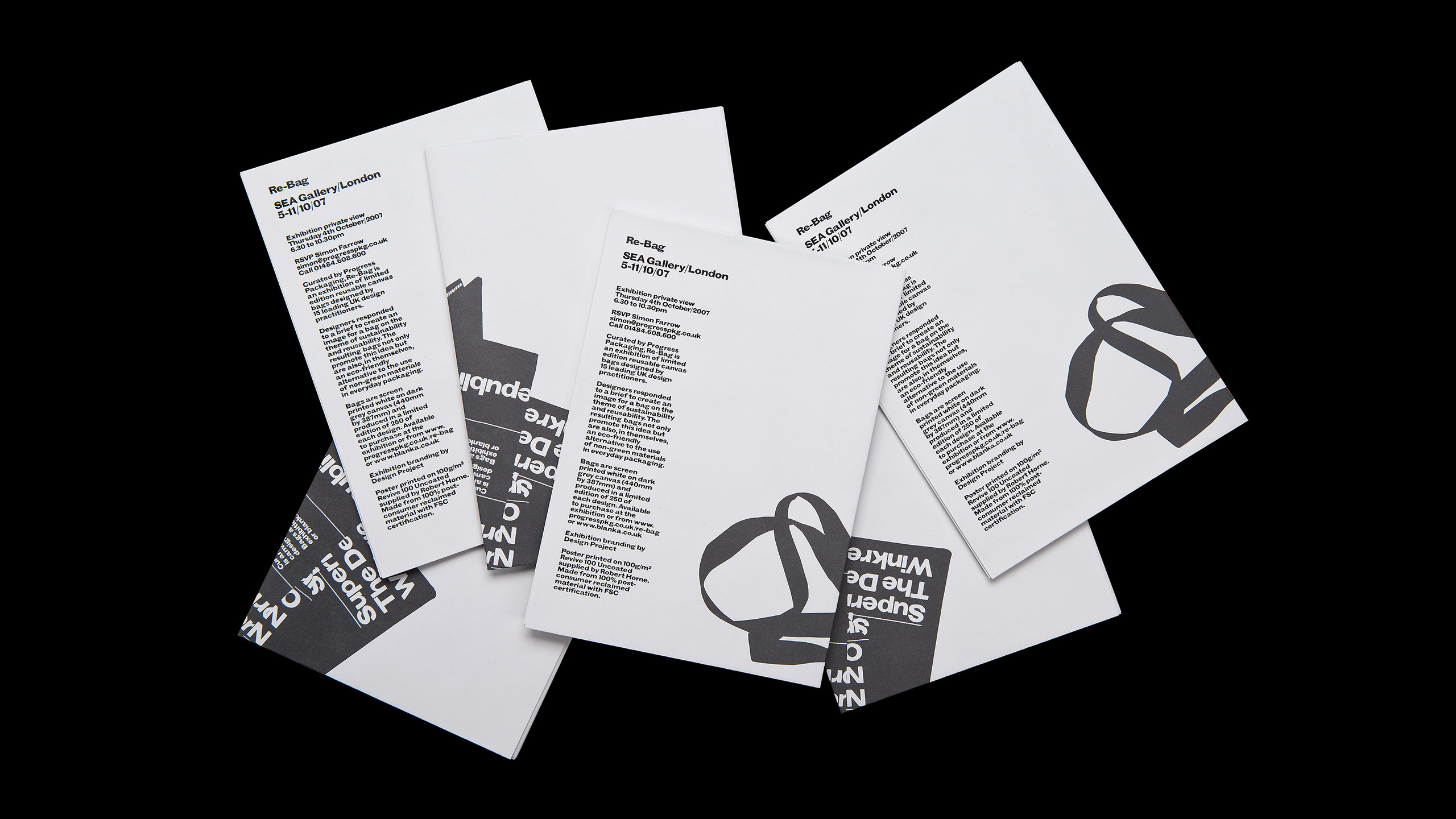 Invitation Special Printed invite Poster Exhibition Event Branding Reusable Tote Bag Promo Identity Campaign Promotional Environmental Eco Friendly Luxury Contemporary Retail Marketing Leeds Branding Agency Consultancy DESIGN PROJECT