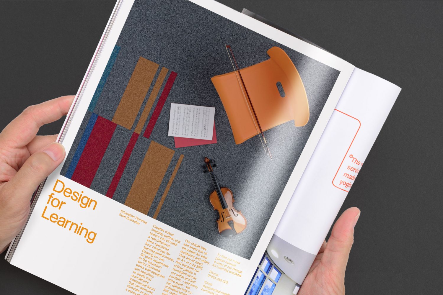 Advertising Press Campaign Colour Material Selector Master Swatch Specification Collection Color Range Chip Chart Guide Library Luxury Premium Flooring Carpet Tile Interior Wallpaper Paint Paper Manufacturers International Inspiring Leeds Branding Consultancy Agency DESIGN PROJECT 2