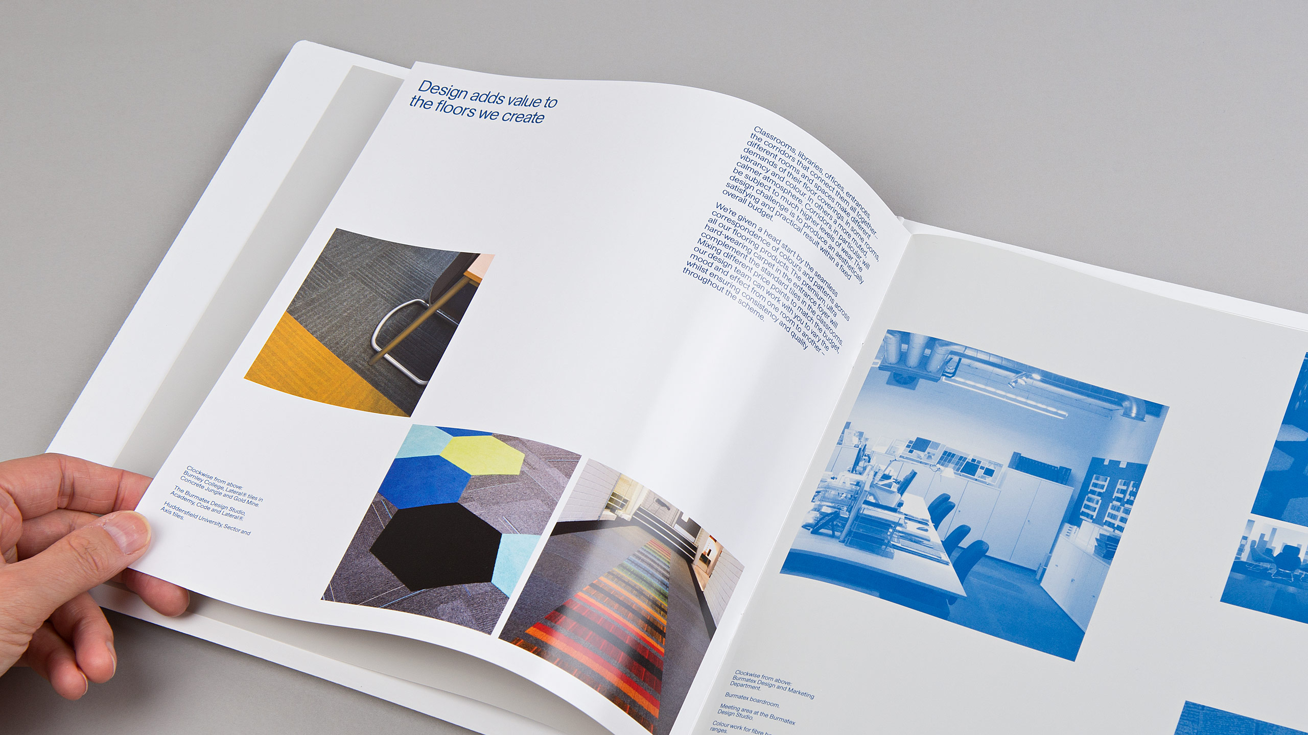 Promotional Brochure Sales Literature Colour Material Selector Master Swatch Specification Collection Color Range Chip Chart Guide Library Luxury Premium Flooring Carpet Tile Interior Wallpaper Paint Paper Manufacturers International Inspiring Leeds Branding Consultancy Agency DESIGN PROJECT 2