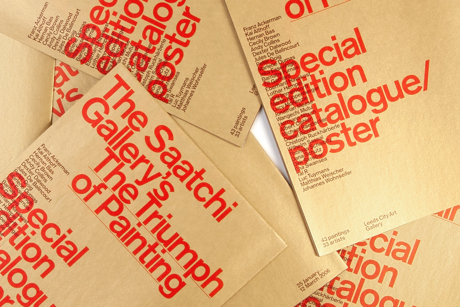 Art Exhibition Special Event Brand Branding Identity Logo Saatchi Gallery Contemporary Signage Poster Catalogue Campaign Environmental Luxury Premium Print Marketing Communications Promotional Comms Yorkshire Leeds Design Branding Agency Studio DESIGN PROJECT