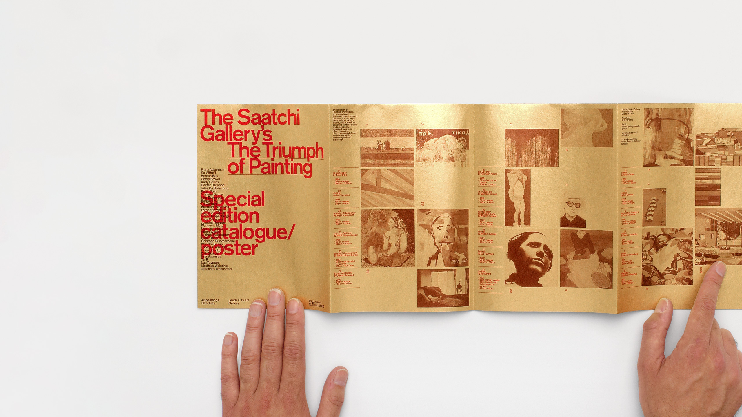 Art Exhibition Special Event Brand Branding Identity Logo Saatchi Gallery Contemporary Signage Poster Campaign Environmental Luxury Premium Print Marketing Communications Promotional Comms Yorkshire Leeds Design Branding Agency Studio DESIGN PROJECT