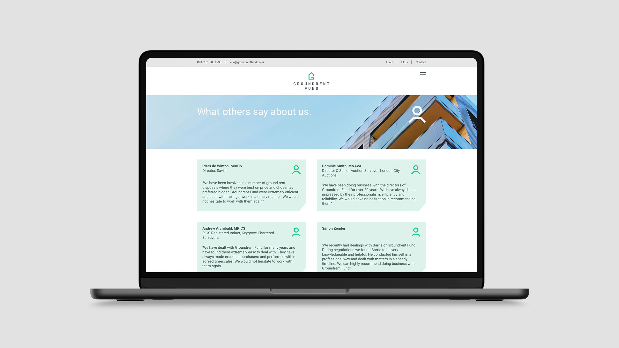 Web development, SEO and content creation for commercial property investment brand by Leeds digital agency Design Project