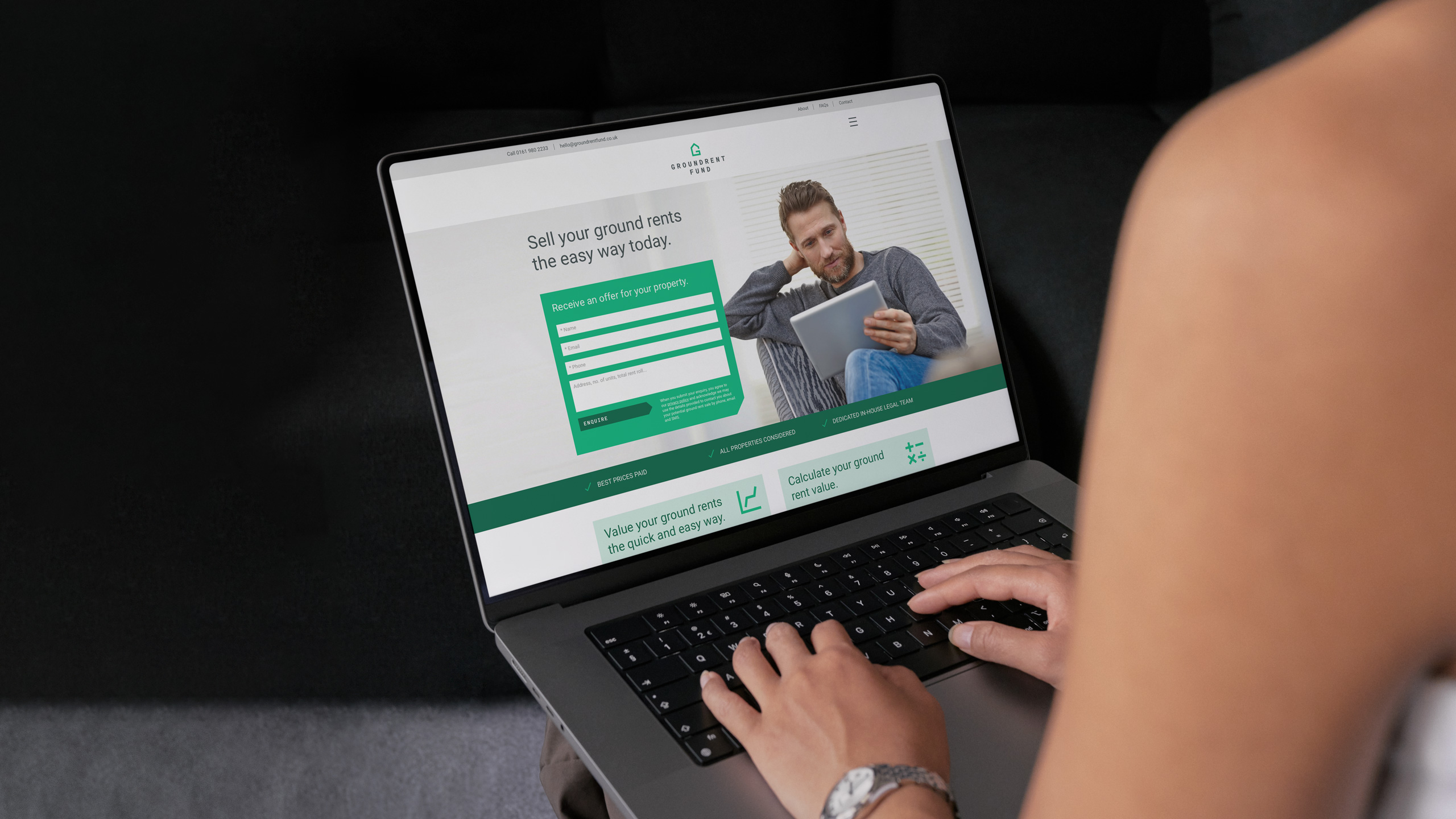 Website Design, Ui And Ux For Commercial Property Investment Brand By Leeds Web Developers Design Project 101