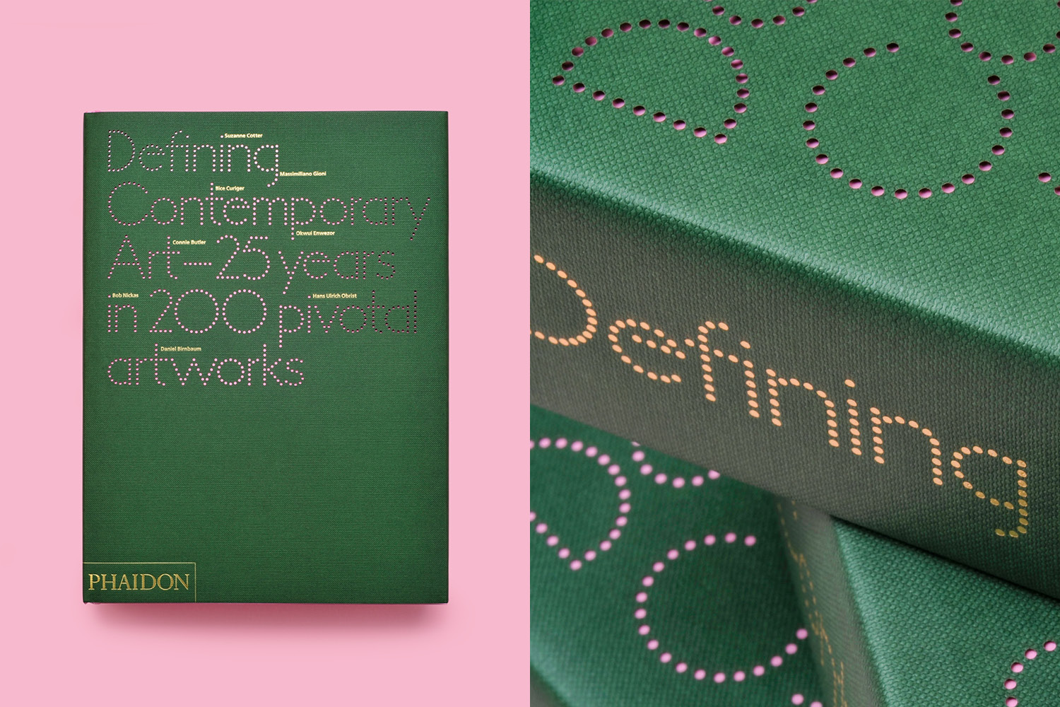 Art book design, art book layout, publishing design, Phaidon, Defining Contemporary Art, Design Project