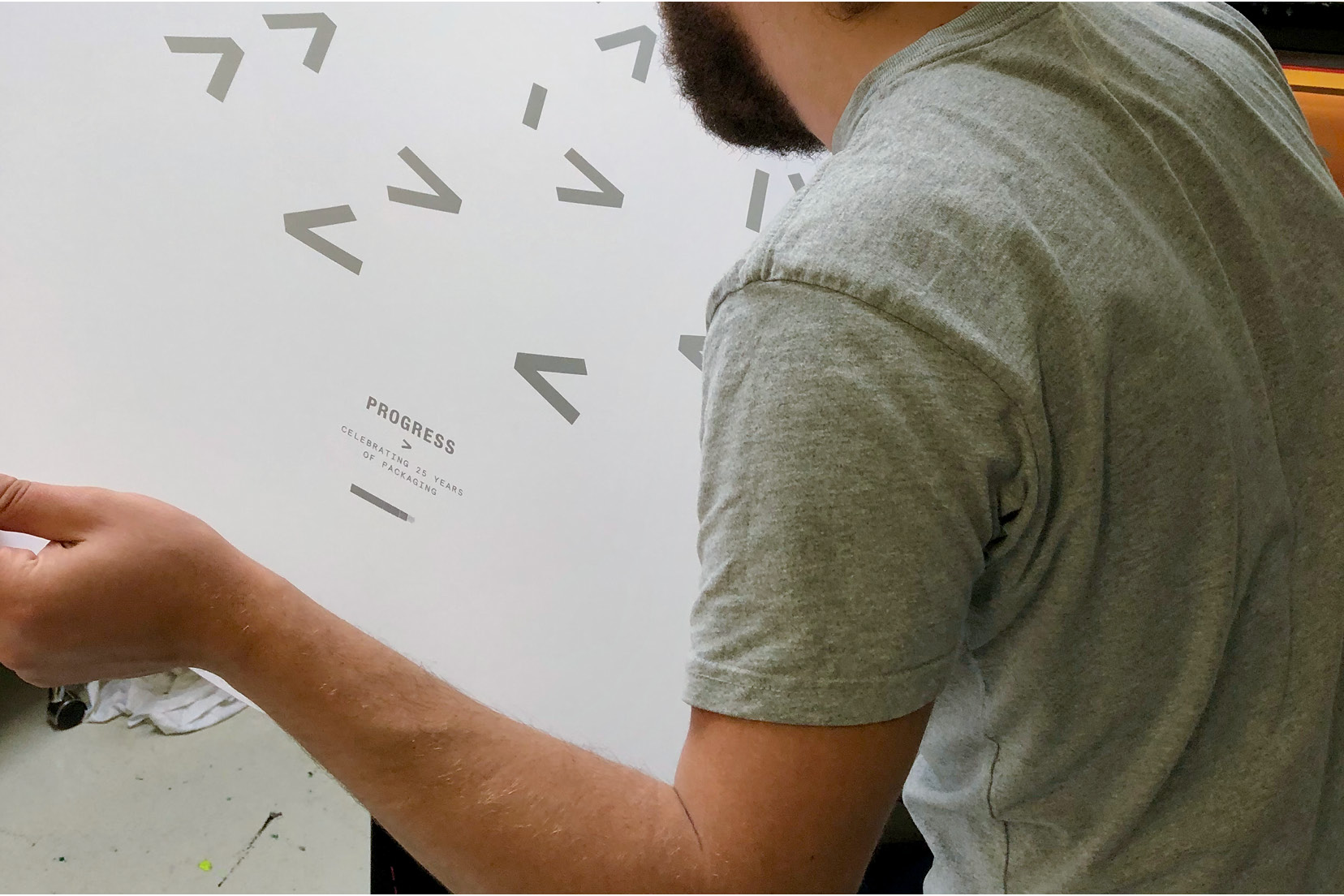 Screenprinting limited edition print by Dan Mather on G.F Smith paper for Design Project.