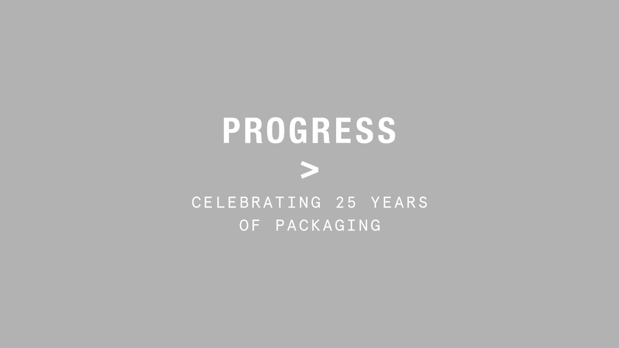 Anniversary logo design, creative branding and marketing campaign for Progress packaging.