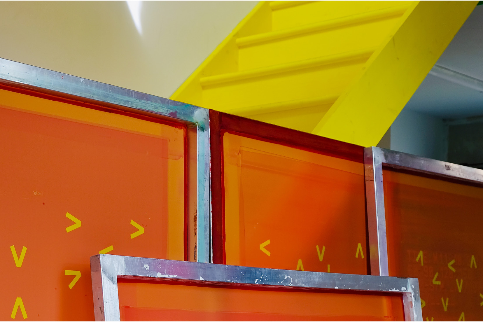 Screenprinting limited edition print by Dan Mather on G.F Smith paper for Design Project. 1