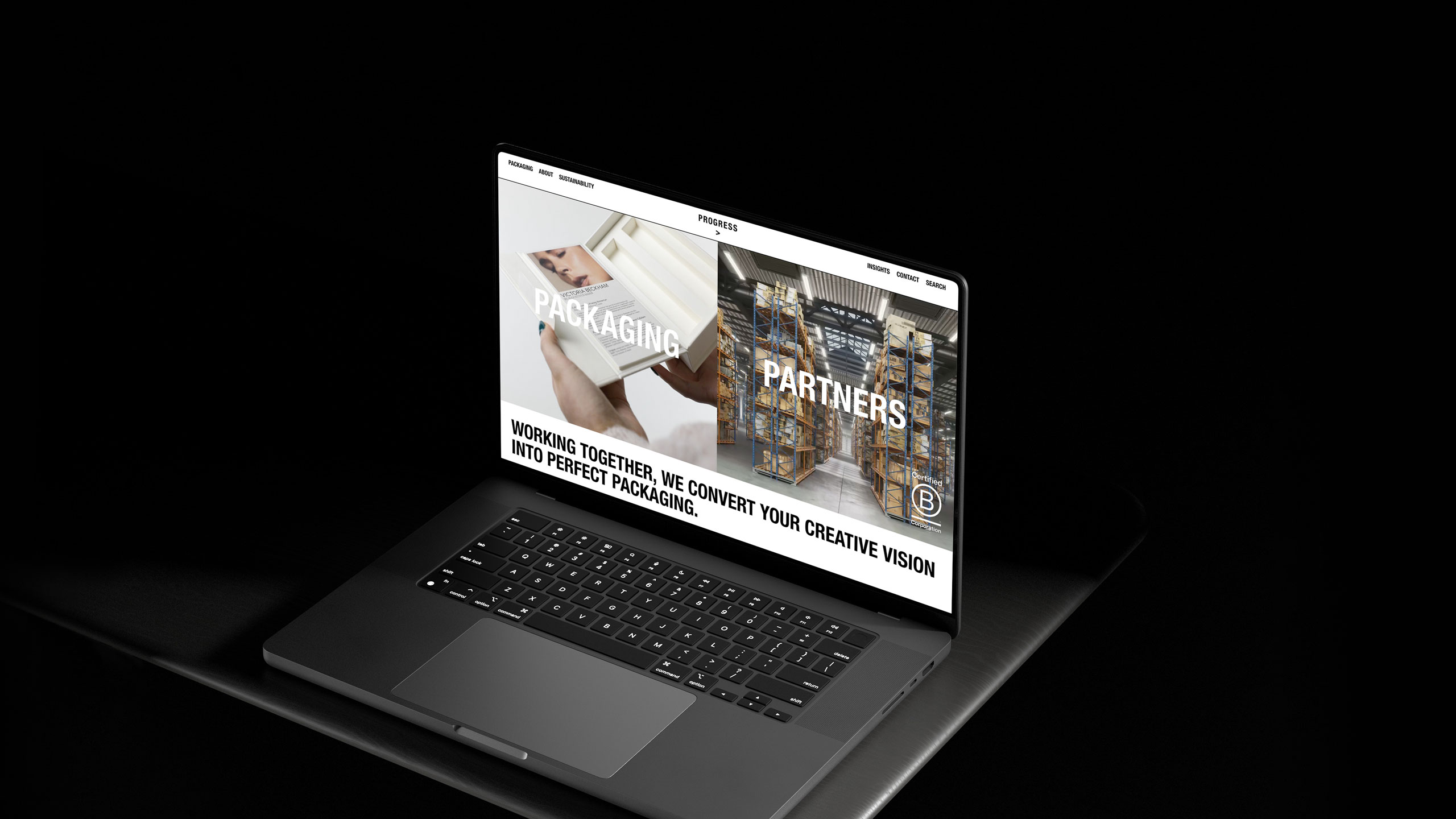 Online marketing and website design Leeds by Design Project for B Corp certified Progress Packaging