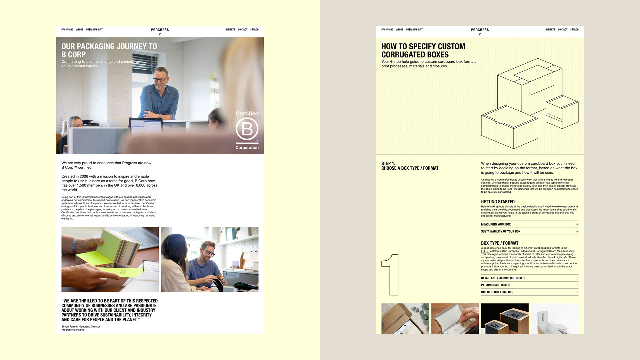 Progress Website B Corp Journal