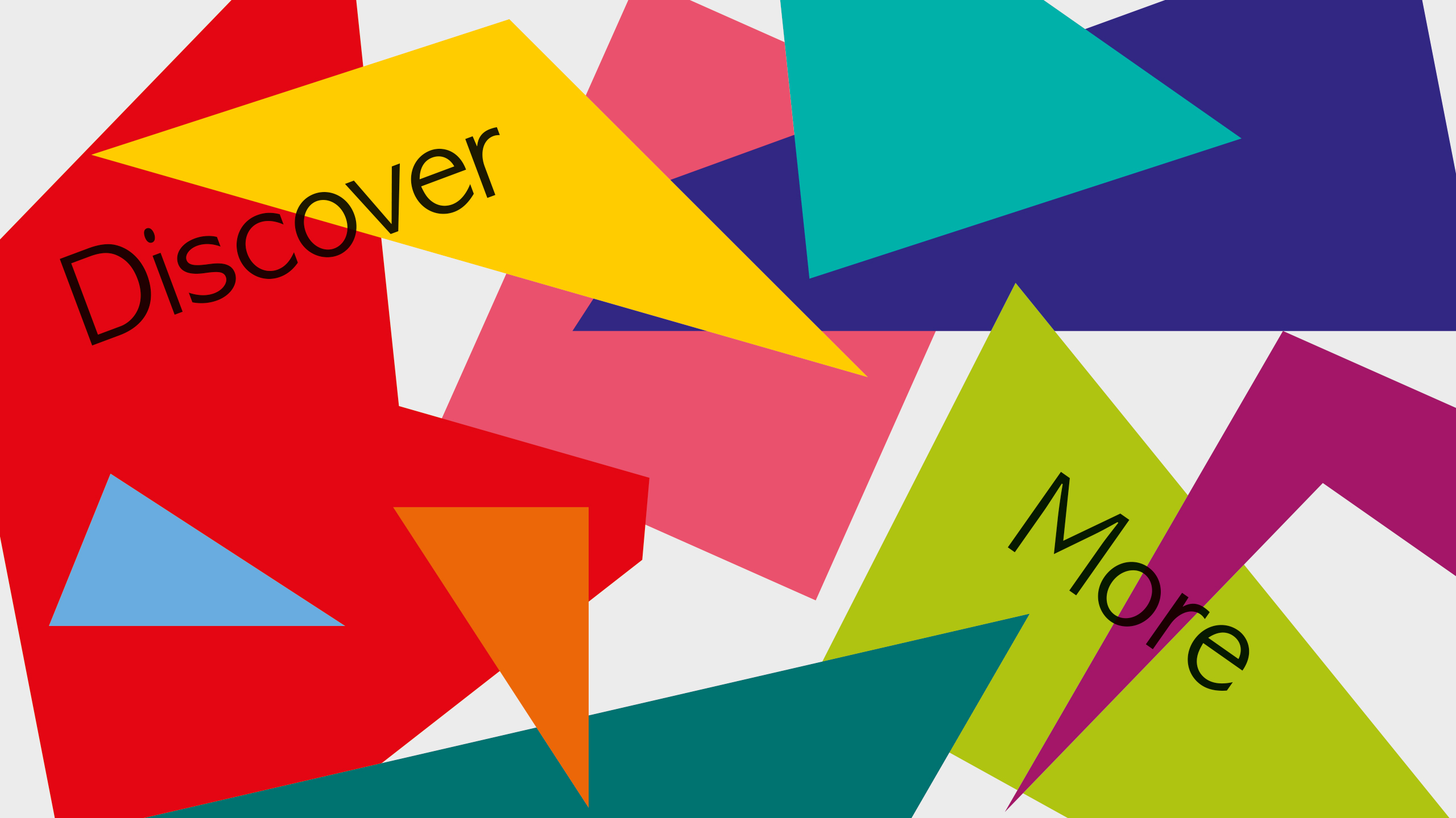 Exhibition graphic design promoting the creativity of materials by Design Project