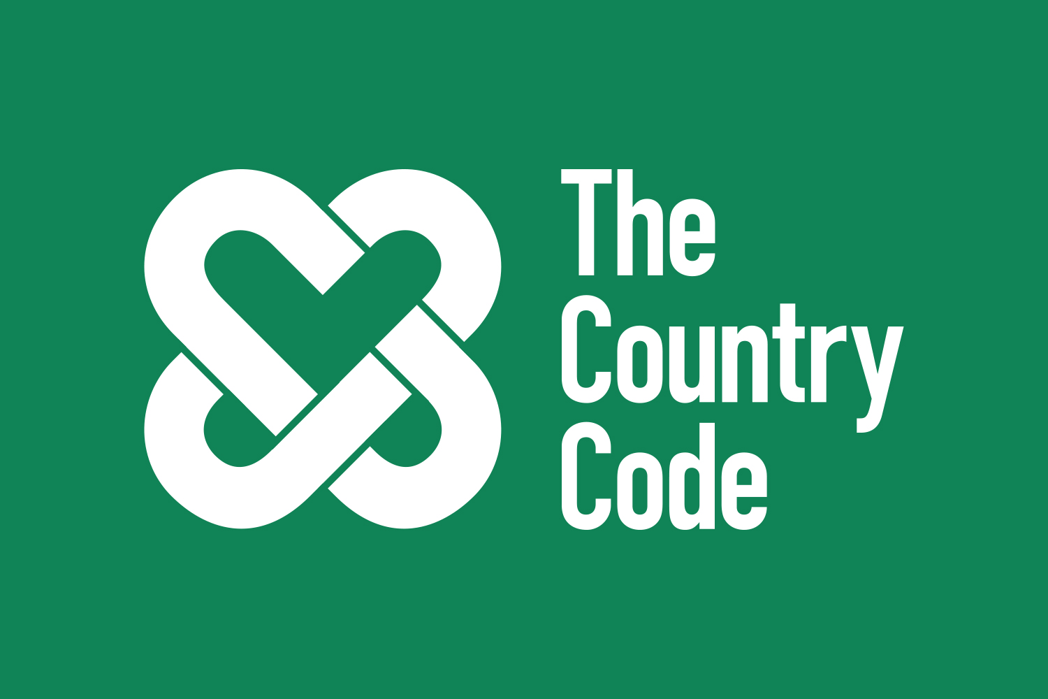 Heart shaped logo design for The Country Code by Design Project
