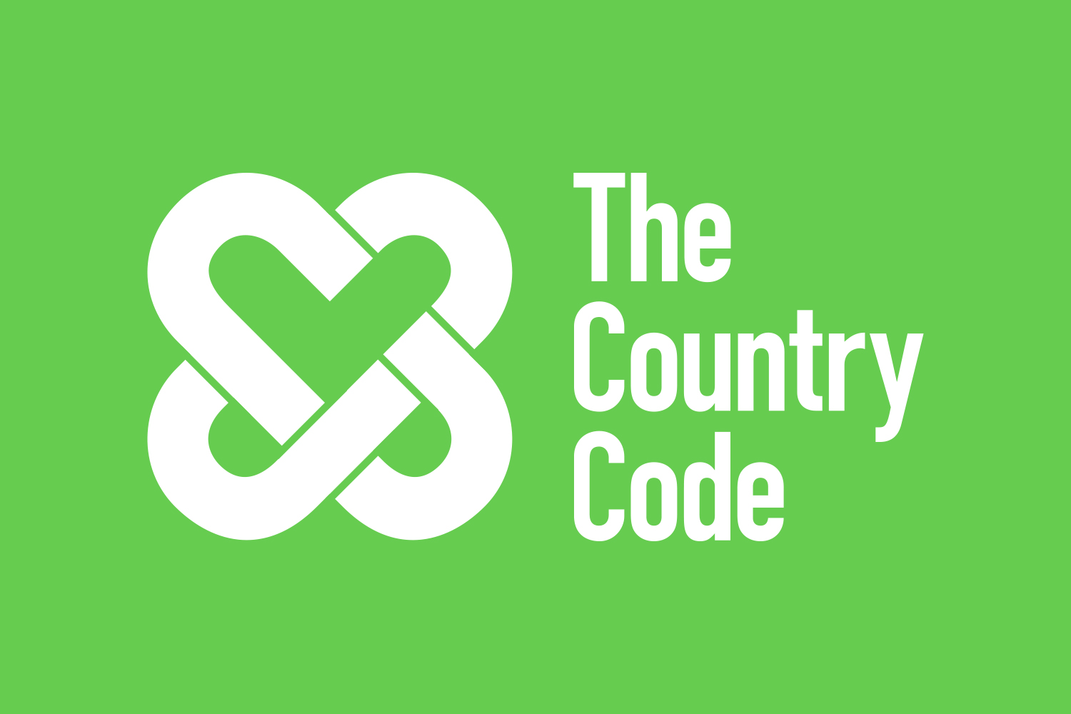 Green heart logo design for The Country Code by Design Project